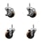 Service Caster 3 High Temp Phenolic Wheel Swivel 7/16'' Grip Ring Stem Caster Set 2 Brakes, 4PK SCC-GR20S314-PHRHT-716138-2-TLB-2 - alternate 1